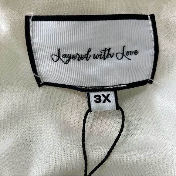 Layered With Love NWT 3X Plus Size Boho Floral High-Low Dress Feminine - Picture 3 of 13